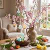 Colorful Foam Easter Eggs DIY Craft Hanging Easter Egg Party Favor Easter Egg Props  Kids Gifts