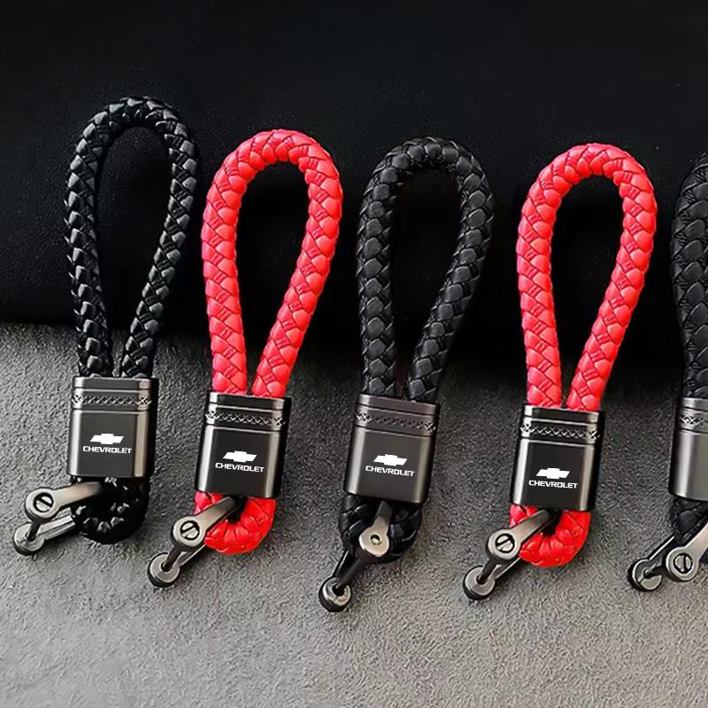 zjyr1 Car Logo Keychain Alloy Lanyard Keyring Accessories For Chevrolet Spark Captiva Cruze Malibu Equinox Trax Camaro Blazer Traverse