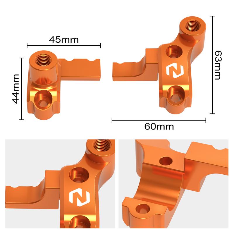 NICECNC For KTM EXC 300 EXC-F 300 2014-2024 Brake Clutch Master Cylinder Clamp & Mirror Mount For Husqvarna TE 300 GasGas EC 300