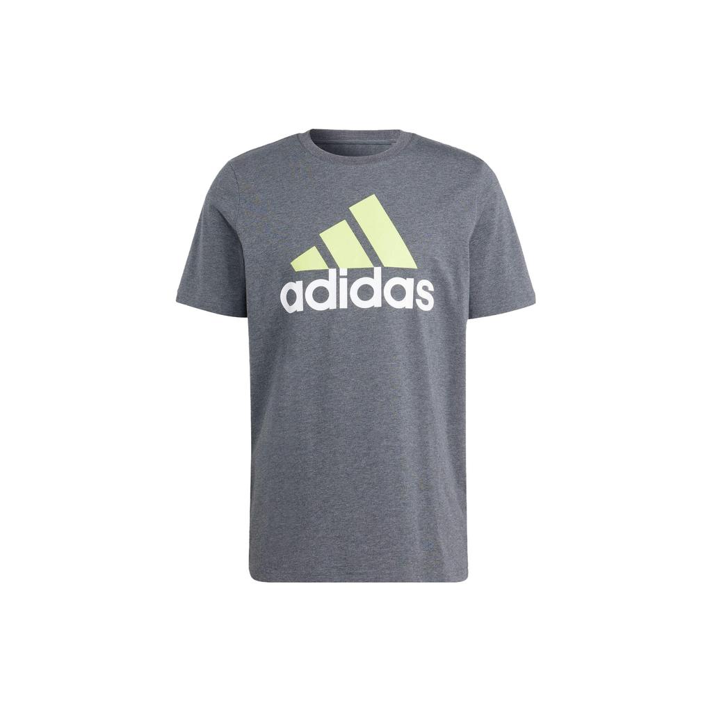 New Adidas Essential Set in Sleeve T Shirt Men's Gray IJ8578