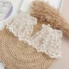 Easy Sleeves Cuffs White Lace Brim Women Simple Wedding False Sleeves