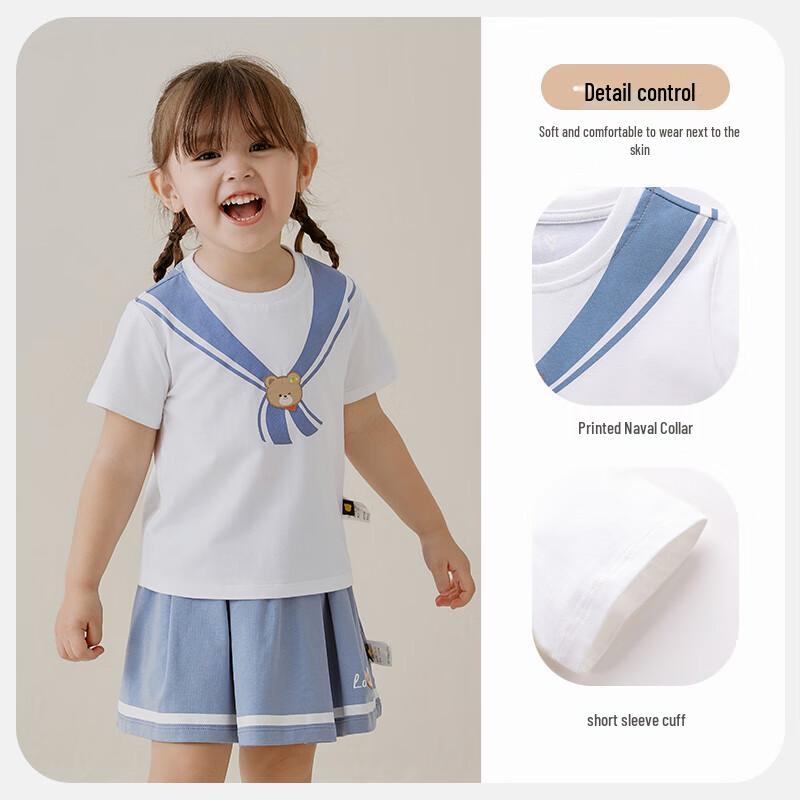 Labi Labi Kids Summer Printed Short Sleeve T-Shirt 80
