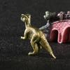 Massives Messing Allosaurus Dinosaurier Jura Dinosaurier Familie Kleine Statue Büro Schreibtisch Ornamente Tee Haustier Handwerk Tierfiguren