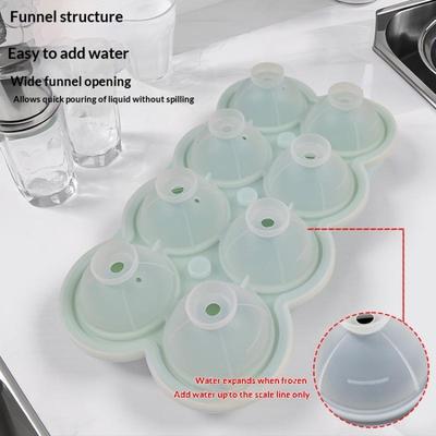 Large Silicone Ice Cube Trays - Easy-Release No Leakage Perfect For Whiskey Cocktails Juice And Parties