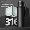 316 Stainless Steel Men's Large Capacity Insulated Outdoor Travel Mug with Tea & Water Separation, Custom Logo