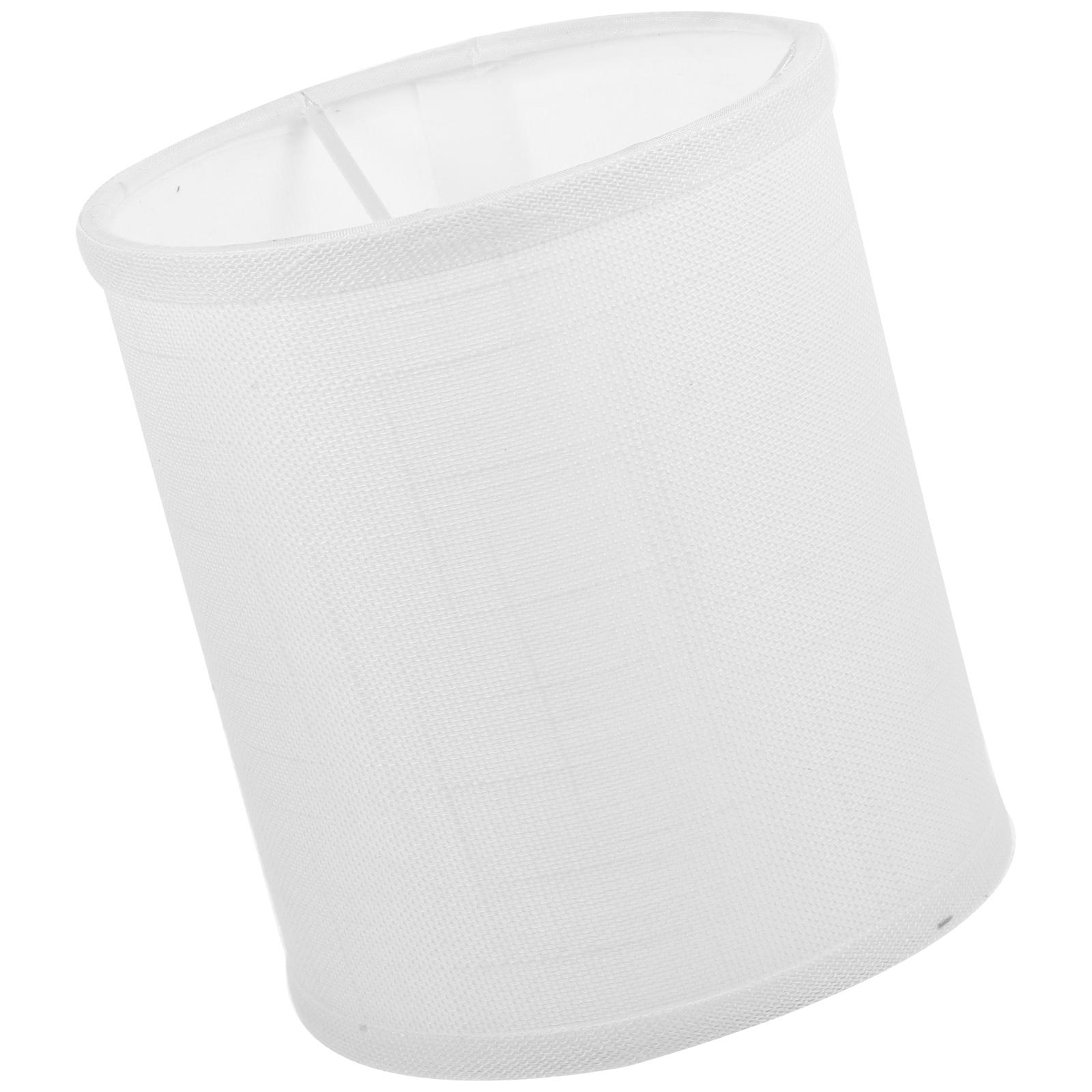 

Lamp Shade Cloth Lampshade Lampshades for Table Versatile Drum Metal Replacement Stable Construction Decorative білий