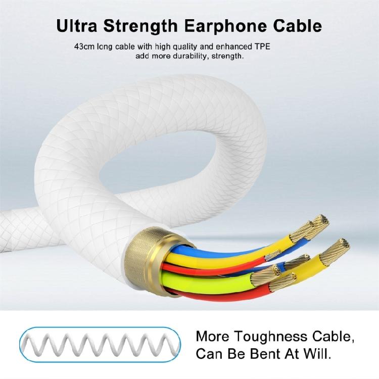 In Ear Headphones Ergonomic Earphones Immersive 3D Sound Earbuds Comfortable Wear 3.5mm Port for Q 3 VR Glassess