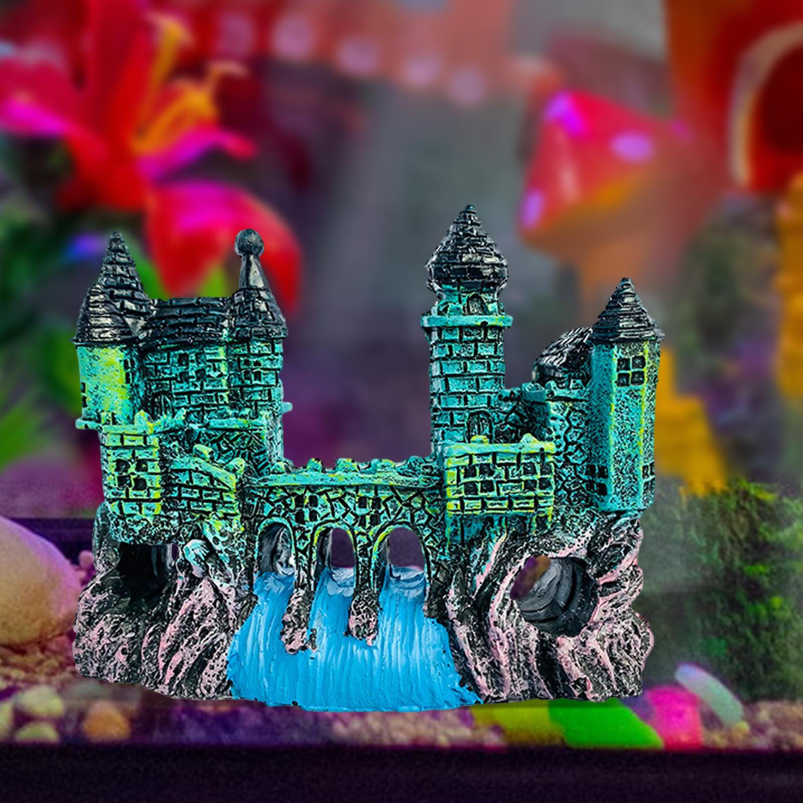 

Украшения для аквариума, замка, украшения для замков, пещер, аквариумов, шкура зелёный