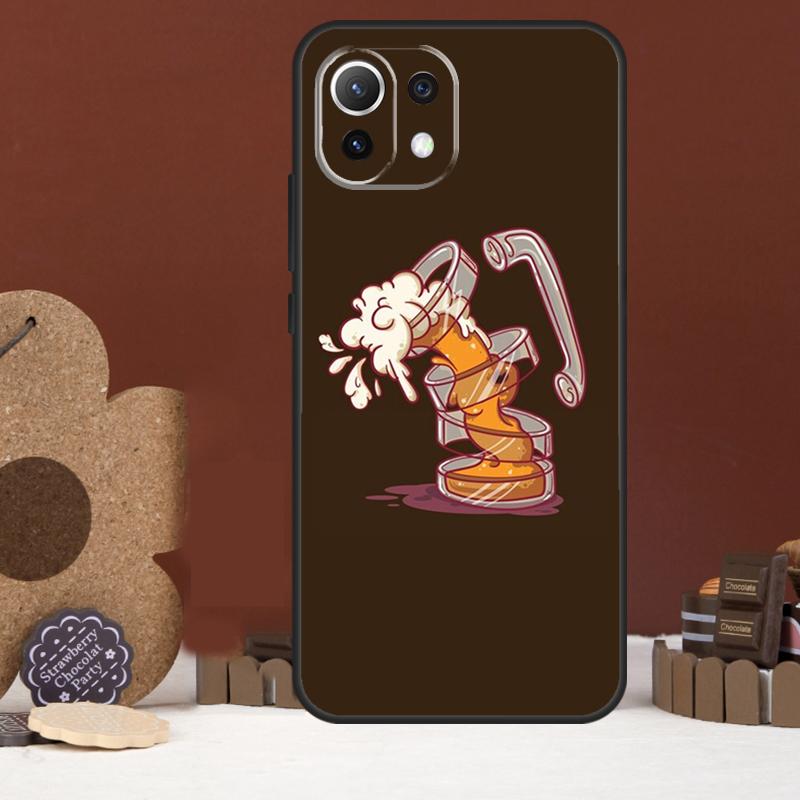 Beer Mug Beer Bubbles Case For Xiaomi 14 15 Ultra 15T 14T 13T 17 Pro Max POCO X7 Pro X5 X6 F5 F6 F7 F8 Ultra Cover