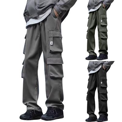 Men's Straight Overalls Men's Loose Breathable Casual Pants Wear Resistant Dirt Resistant Tear Resistant Outdoor Mountaineering Pants