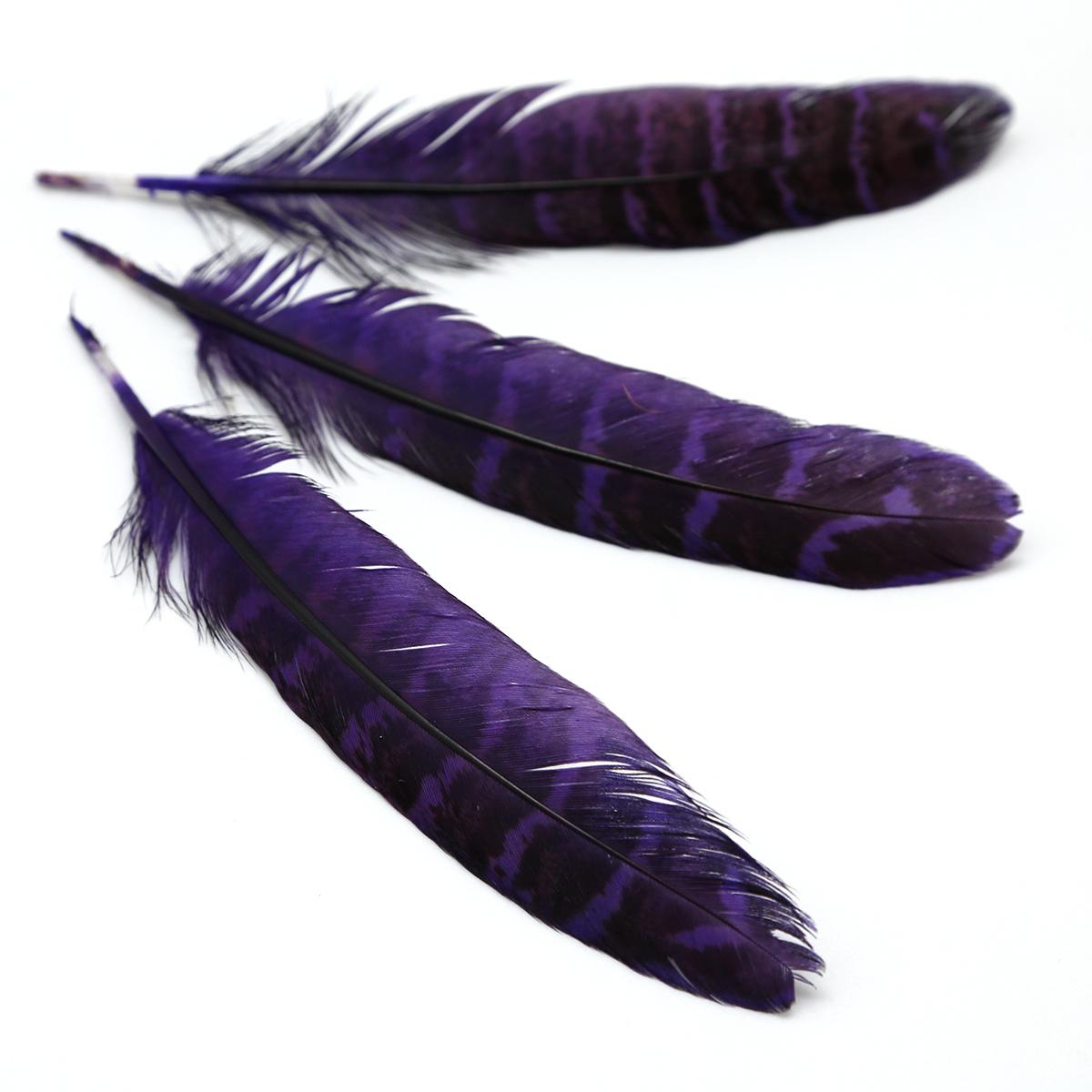 

25 шт., крылья фазана, перья ручной работы, художественные украшения, аксессуары для головного убора для вечерние, Декор, сделай сам, ремесло фиолетовый