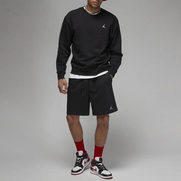 Jordan Men's Air Jordan Essentials Fleece Crewneck Sweatshirt Black FJ7777-010