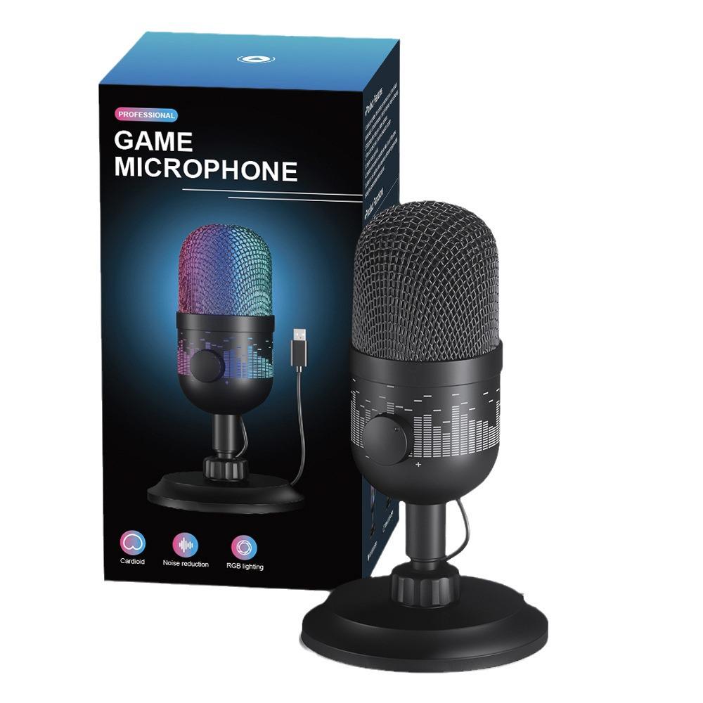 RGB Light USB Microphone for Live Streaming, Gaming, Karaoke and Mobile Use In Southeast Asia