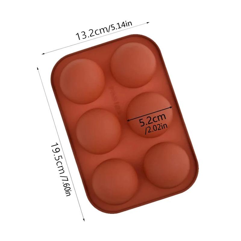 6/8/15/18/24/35 Holes Silicone Half Sphere Mold For Baking Half Ball Chocolate Candy Dome Pudding Mousse Cake Pastry Tools