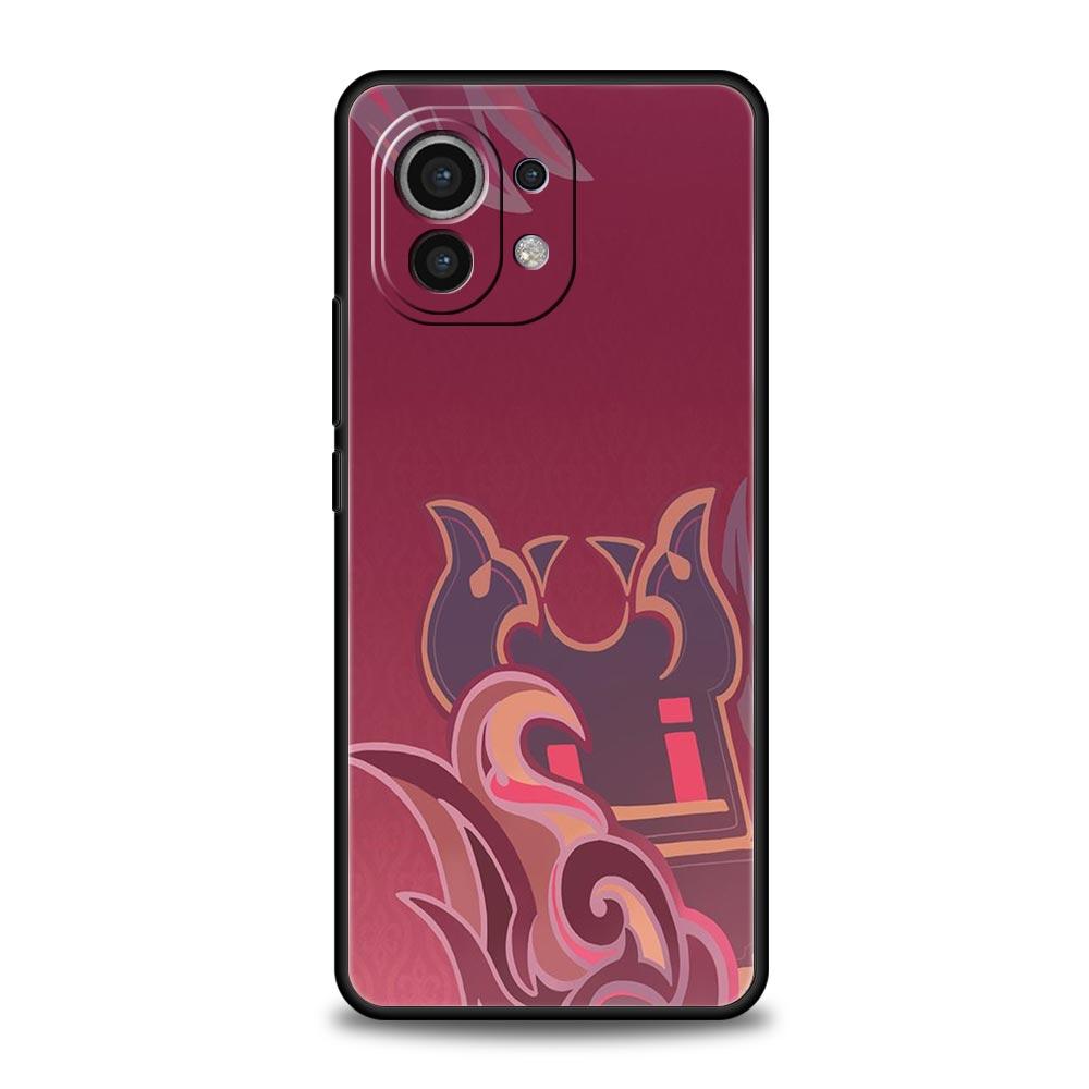 Genshin Impact Logo Phone Case For Xiaomi 13 12 11 Lite 12T 11T 10T 9T Mi Poco X5 M4 M3 X4 X3 Pro F5 F4 F3 GT 5G Black Cover