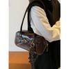 High-Grade Oil Waxed Leather Retro Shoulder Bags Women Textured Solid Color Armpit Bag Autumn Winter All-Match Lady Handbags