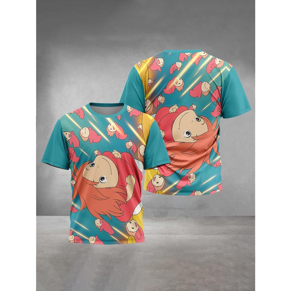 3D Print Cute Cartoon P-ponyos Baby Clothing 4 To 14 Years Male Outdoor Clothes for Children Boy Girl Child T-Shirt Top TShirts