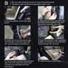 2 Pack 47 Inch Dual Color LED Car Door Warning Lights Flexible Safety Strip for Anti-Collision