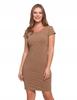 Women's Cotton Tube Dress Above the Knee Comfortable Elegant MORAJ M BEIGE