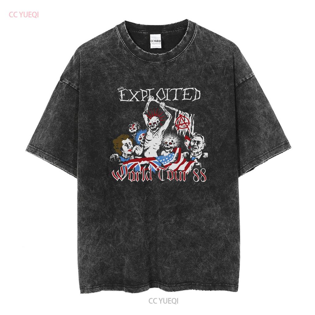 Hot The Exploited T Shirt New Popular S 234XL U1605 long or short sleeves vintage Washed Soft Slightly designer clothes