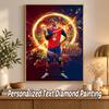 Lamine Yamal Custom Name Text 5D Diamond Painting Kit DIY Full Drill Diamond Art Decoration