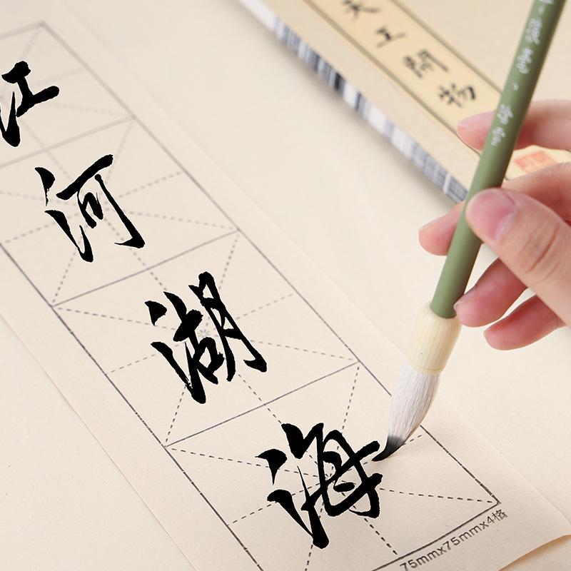 Han Xue Mittlere Borsten Kalligraphiepinsel für Normalschrift & Malerei – Übungswerkzeug für Anfänger