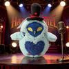 25CM New Anime Hazbin Hotel Hell Alastor The Radio Devil Cat Plush Toy Easter Sunday Cartoon Game Movie Peripheral Fan Kid Gifts
