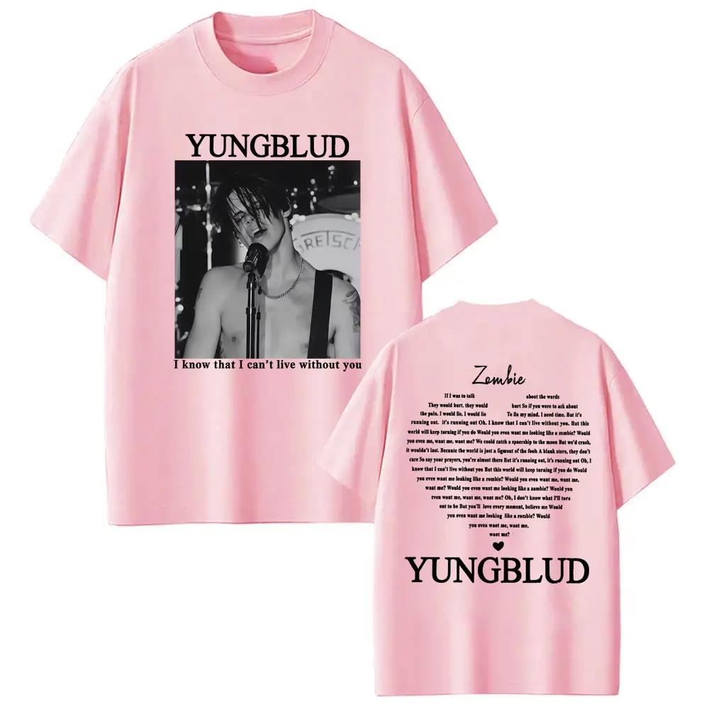 Yungblud  Zombie Rock Band Graphic T Shirt Mens Hip Hop Retro Music Fan Apparel Tshirts Man Casual Loose Short Sleeve Tshirt