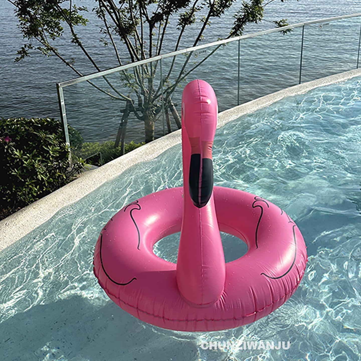 

Надувной круг для плавания Фламинго для взрослых - Очень большой 120 см, Надувной плавательный круг, Большой водный аттракцион, Идеально подходит для серфинга и использования в бассейне, Водный плавательный круг 90