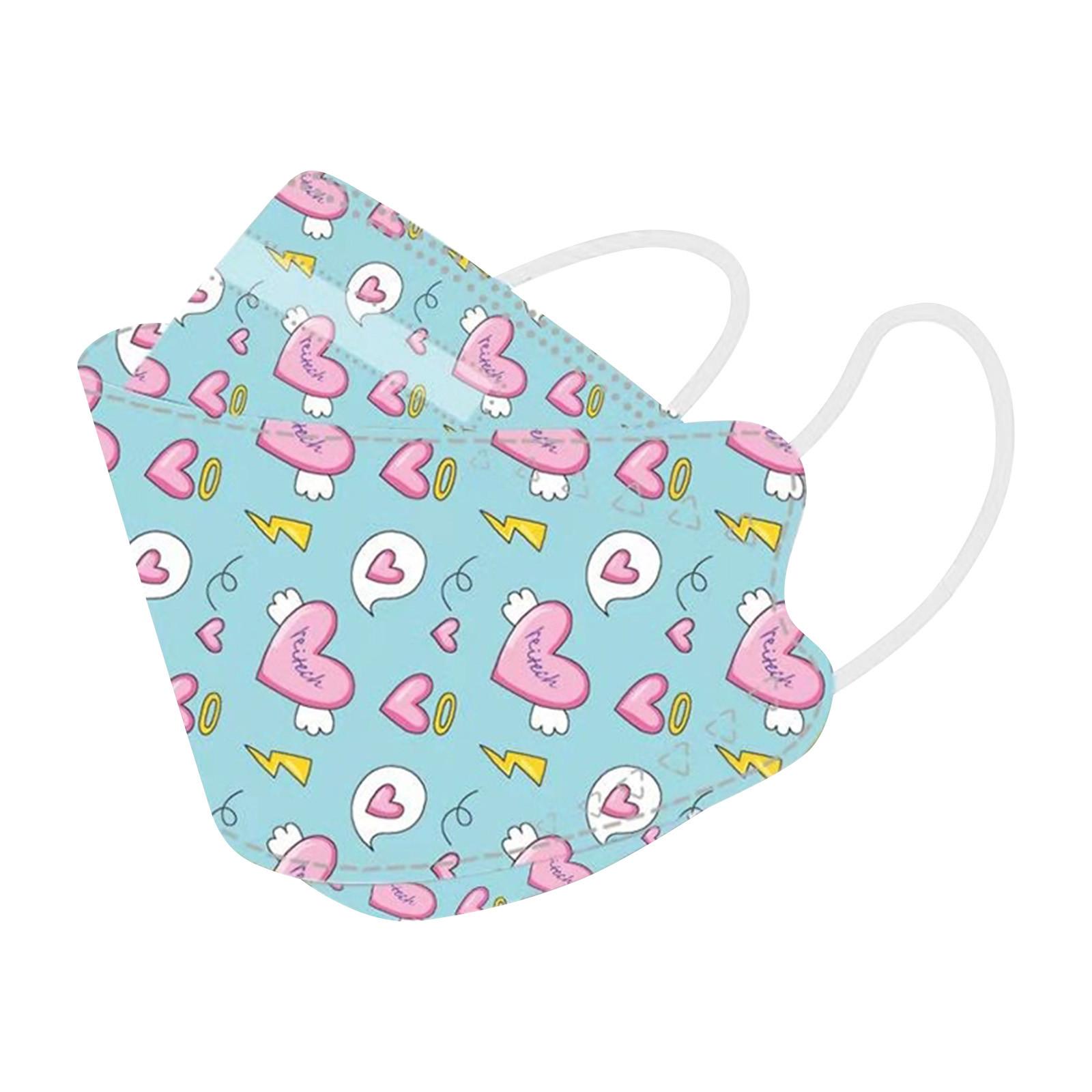 

Детская одноразовая маска из спанлейса с принтом, 10 шт. E разноцветный