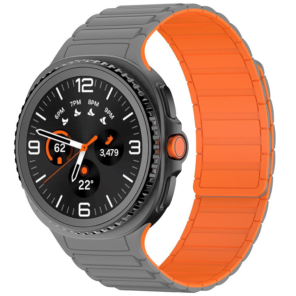 Magnetický silikonový řemínek k hodinkám pro Samsung Galaxy Watch 8 Classic 46mm Pánský řemínek pro Samsung Galaxy Watch 8 40/44mm Náhradní