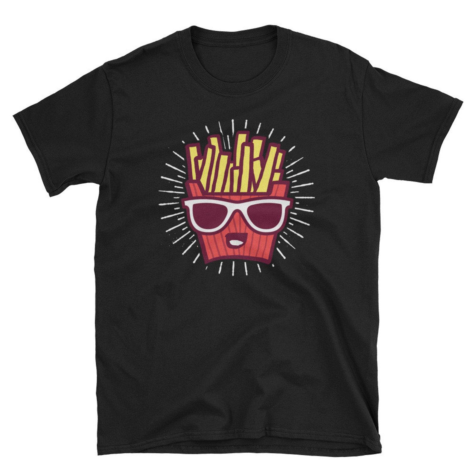 Funny Fries Shirt Potato Fast Food Shirt French Fry Gift 2XL