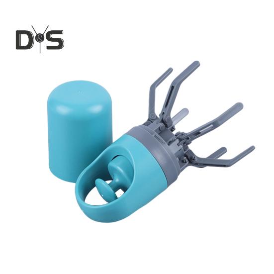 Dog Pooper Scooper with Bag Dispenser Portable Claw Poop Picker No-Touch Dog Waste Pickup Tool for Small Medium Large Dogs