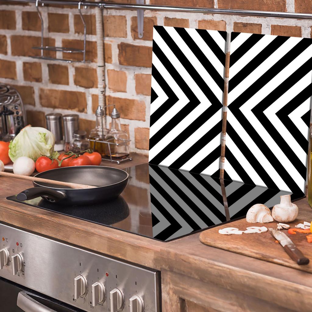 Glass Cutting Board 2X 30X52 Pattern