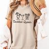 Cute Cocktail T Shirt, Cocktail Queen Tee, Minimalist Cocktail T, Classy Drinking Top, Party Clothing, Girls Night Out T, Cocktail Lover Top