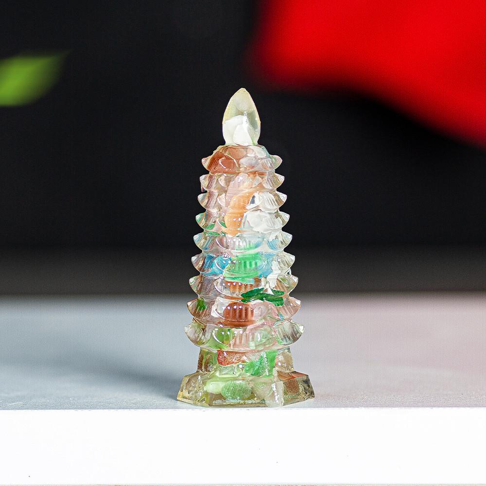 

Resin Crystal Wenchang Tower For Office Desk Decor With Gift Use For Scholars And Students Style X
