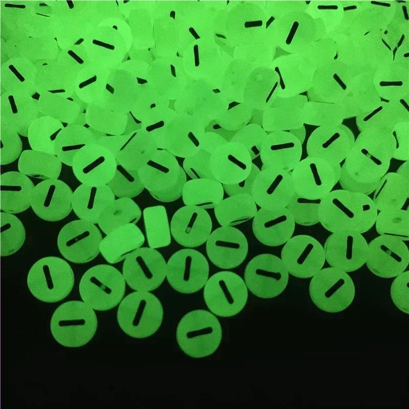 100-500PCS Acrylic Luminous A-Z 26Letter Beads Loose Spacer Alphabet Beads For Jewelry Making DIY Charms Bracelet Necklace