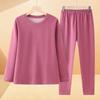 Minimalist Solid Color Long-Sleeved Leisure Set for Seniors