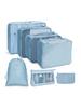 7/8/9/10 Pcs Set Travel Organizer Storage Bags Suitcase Packing Cubes Set Cases Portable Luggage Clothes Shoe Tidy Pouch Folding