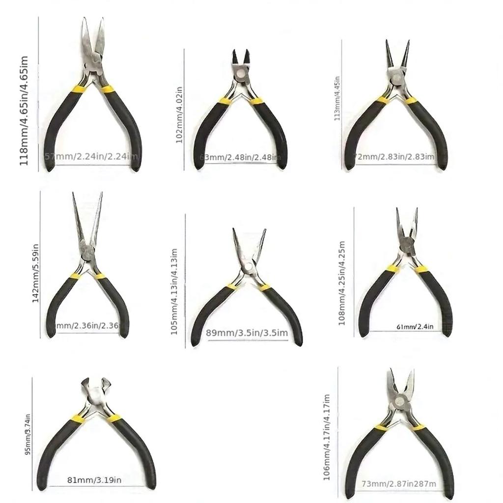 Practical Jewelry Plier Set Essential Craft Supplies Tools for Jewelry Designs Beading and Repair Fashion Accessory
