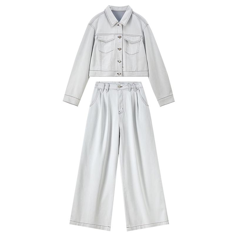 Women's Spring Denim Two-Piece Set
