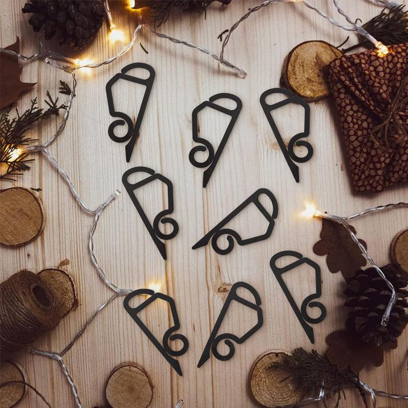 10-100Pcs Christmas Light Wire Clip Outdoor Gutter Hooks Tree Securing Led Cable String Rope Holder Clamp Weatherproof S-Shaped