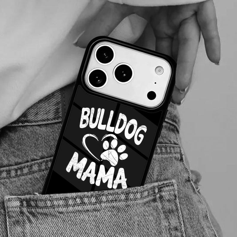 English Bulldog Heartbeat TPU Phone Case for iPhone 16e 15 14 13 12 17 Pro Max Plus Air 17pro Cover Coque