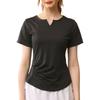 Women's V-Neck Quick-Dry Slim-Fit Sports T-Shirt - Breathable Yoga & Running Top