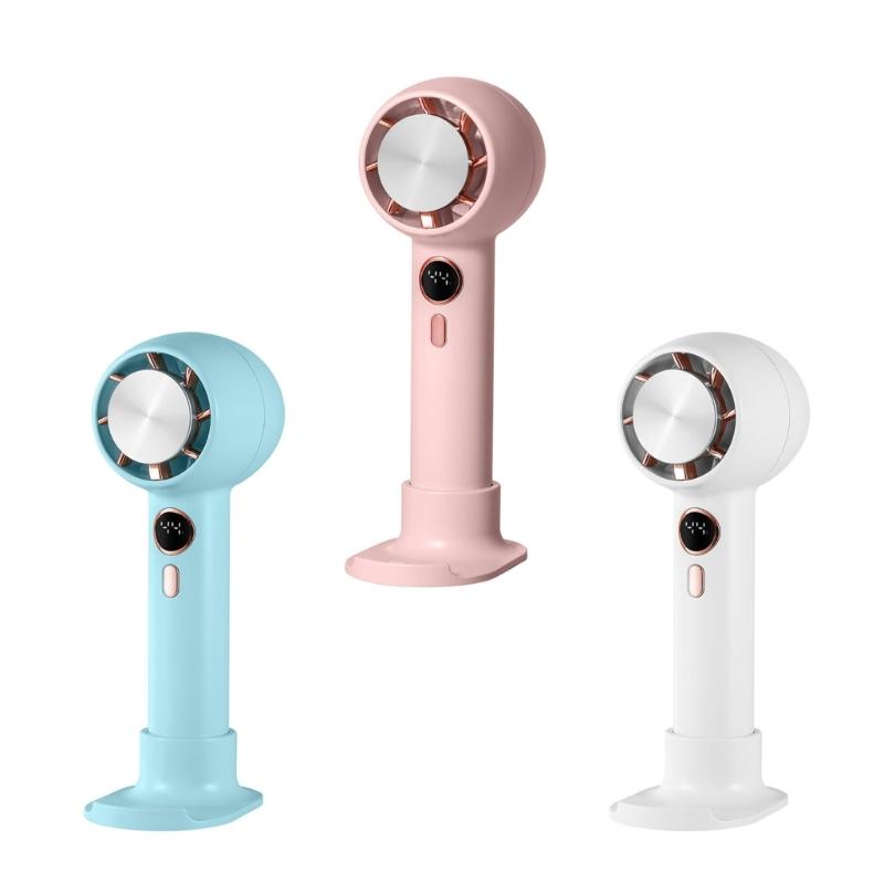 

Handheld Fan Mini Fan Rechargeable Fan USB Fan with 2000mAh Rechargeable Battery белый