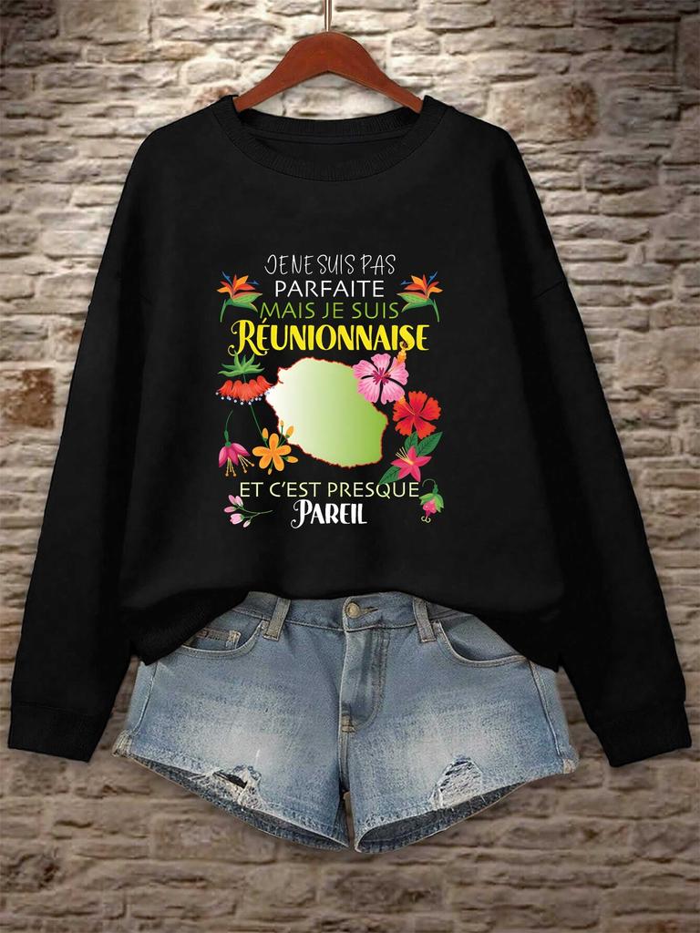 meeting Tropical Reunion Pride quote women's sweatshirts