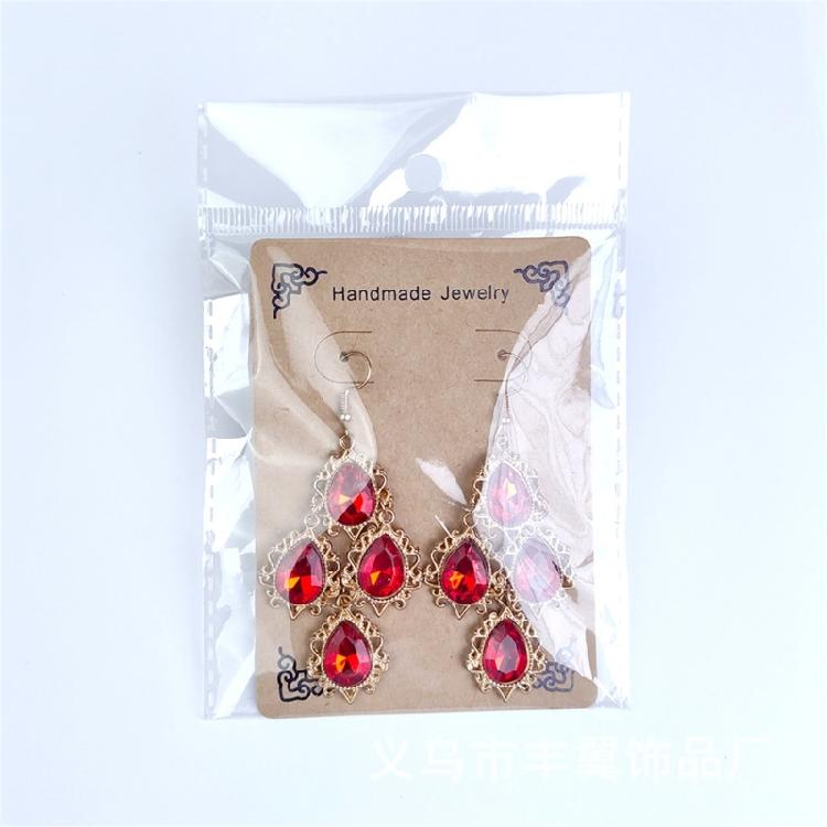 Pair of Drop Earrings in Vibrant Color Dangle Styles Alloy for Sensitive Skin