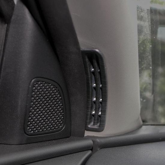 

2Pcs ABS Front A Pillar Air Vent Outlet Cover Trim For Hyundai Tucson -2025 Wood Grain Style