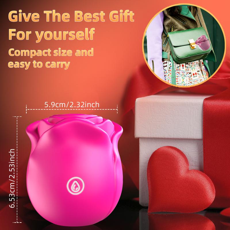 Rose Shape Vagina Sucking Vibrator Nipple Massager Clitoral Vacuum Stimulator Vibrating Female Masturbator Sex Toys for Adults