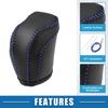 Gear Shift Head Knob Cover Fit for Toyota RAV4 2013 2014 2015 2016 Black Blue